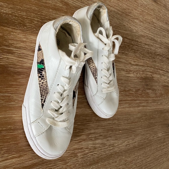 Madewell Sidewalk Low-Top Sneakers in Snake & Metallic Embossed Leather - Picture 3 of 14